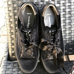 Kennel&Schmenger Velvet platform sneakers